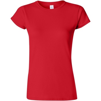 textil Dame T-shirts m. korte ærmer Gildan Soft Rød
