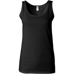 textil Dame Toppe / T-shirts uden ærmer Gildan 64200L Black