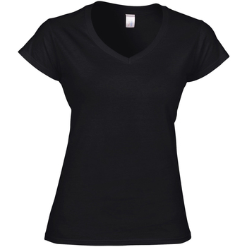 textil Dame T-shirts m. korte ærmer Gildan Soft Style Sort