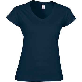 textil Dame T-shirts m. korte ærmer Gildan Soft Style Blå