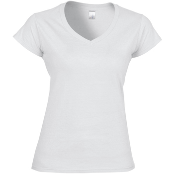 textil Dame T-shirts m. korte ærmer Gildan Soft Style Hvid