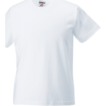 textil Børn T-shirts m. korte ærmer Jerzees Schoolgear ZT180B Hvid