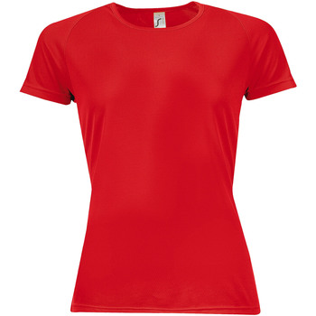 textil Dame T-shirts m. korte ærmer Sols 01159 Rød