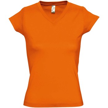 textil Dame T-shirts m. korte ærmer Sols Moon Orange