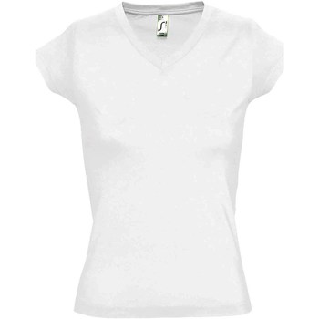 textil Dame T-shirts m. korte ærmer Sols Moon Hvid