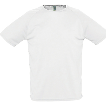 textil Herre T-shirts m. korte ærmer Sols 11939 Hvid