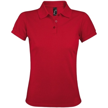 textil Dame Polo-t-shirts m. korte ærmer Sols 10573 Rød