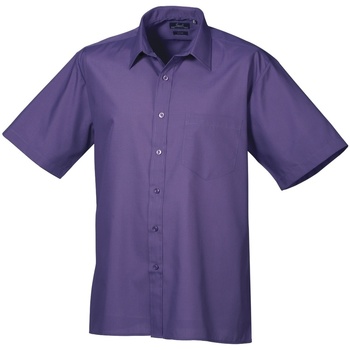 textil Herre Skjorter m. korte ærmer Premier PR202 Purple