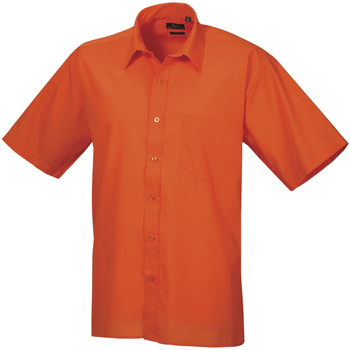 textil Herre Skjorter m. korte ærmer Premier PR202 Orange