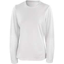 textil Dame Langærmede T-shirts Spiro S254F White