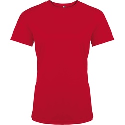 textil Dame T-shirts m. korte ærmer Kariban Proact PA439 Red
