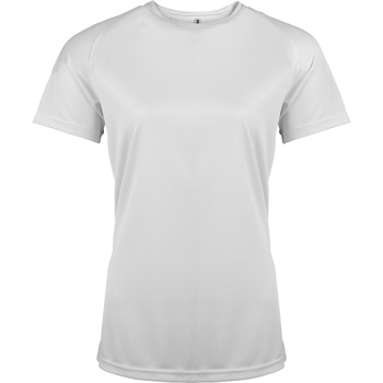 textil Dame Langærmede T-shirts Kariban Proact PA439 Hvid