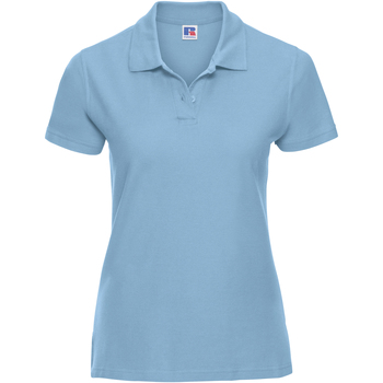 textil Dame Polo-t-shirts m. korte ærmer Russell J577F Blå