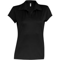 textil Dame Polo-t-shirts m. korte ærmer Kariban Proact PA483 Black