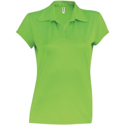 textil Dame Polo-t-shirts m. korte ærmer Kariban Proact PA483 Lime