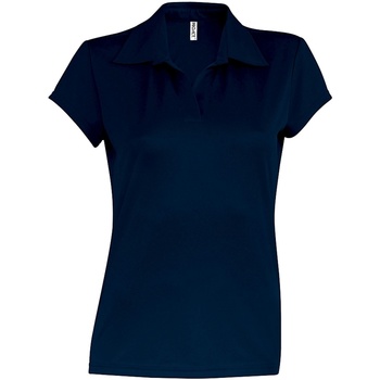 textil Dame Polo-t-shirts m. korte ærmer Kariban Proact PA483 Blå