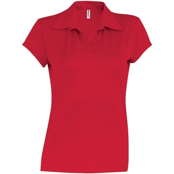 textil Dame Polo-t-shirts m. korte ærmer Kariban Proact PA483 Rød