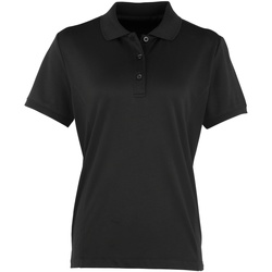 textil Dame Polo-t-shirts m. korte ærmer Premier PR616 Black