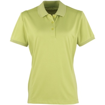 textil Dame Polo-t-shirts m. korte ærmer Premier PR616 Grøn