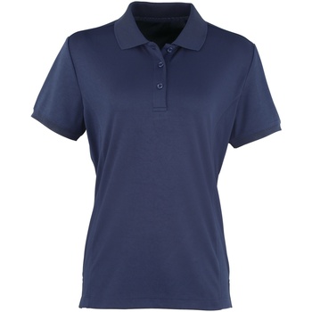 textil Dame Polo-t-shirts m. korte ærmer Premier PR616 Blå