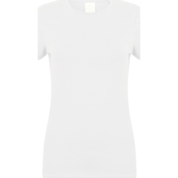 textil Dame T-shirts m. korte ærmer Skinni Fit SK121 Hvid