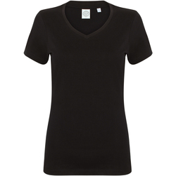textil Dame T-shirts m. korte ærmer Skinni Fit SK122 Black