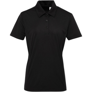 textil Dame Polo-t-shirts m. korte ærmer Tridri TR022 Black