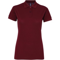 textil Dame Polo-t-shirts m. korte ærmer Asquith & Fox AQ025 Burgundy