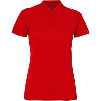 textil Dame Polo-t-shirts m. korte ærmer Asquith & Fox AQ025 Rød