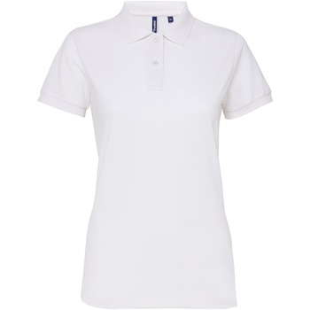 textil Dame Polo-t-shirts m. korte ærmer Asquith & Fox AQ025 Hvid