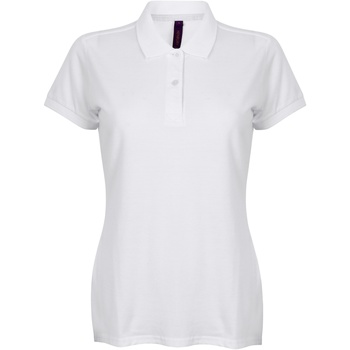 textil Dame Polo-t-shirts m. korte ærmer Henbury HB102 Hvid