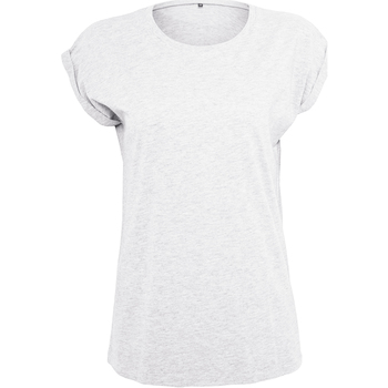 textil Dame Langærmede T-shirts Build Your Brand Extended Hvid
