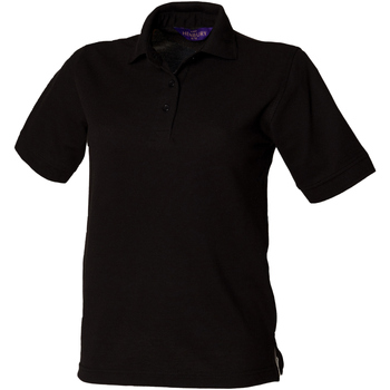 textil Dame Polo-t-shirts m. korte ærmer Henbury HB401 Black