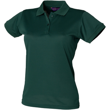 textil Dame Polo-t-shirts m. korte ærmer Henbury Coolplus Grøn