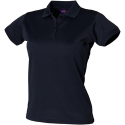 textil Dame Polo-t-shirts m. korte ærmer Henbury Coolplus Navy