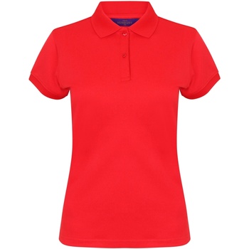 textil Dame Polo-t-shirts m. korte ærmer Henbury Coolplus Rød