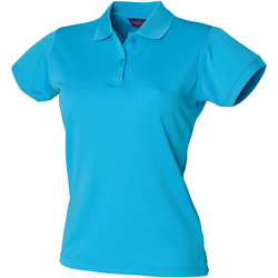 textil Dame Polo-t-shirts m. korte ærmer Henbury Coolplus Turquoise