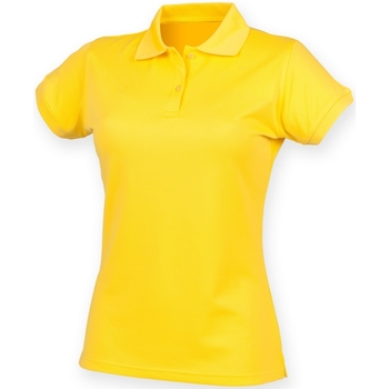 textil Dame Polo-t-shirts m. korte ærmer Henbury Coolplus Yellow