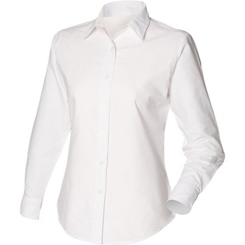 textil Dame Skjorter / Skjortebluser Henbury Classic Oxford Hvid