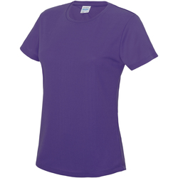 textil Dame T-shirts m. korte ærmer Awdis JC005 Purple