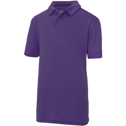textil Børn Polo-t-shirts m. korte ærmer Awdis JC40J Purple